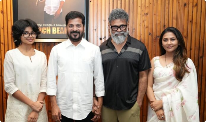 cm-revanth-reddy-felicitates-sukrithi-veni-on-national-award-win