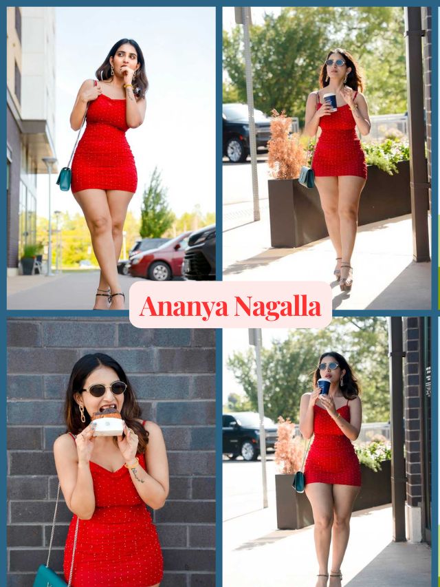 Ananya Nagalla Shines in a Stunning Red Look