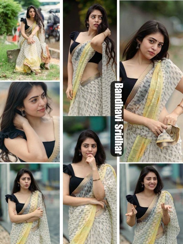 Bandhavi Sridhar in Elegant Saree Look