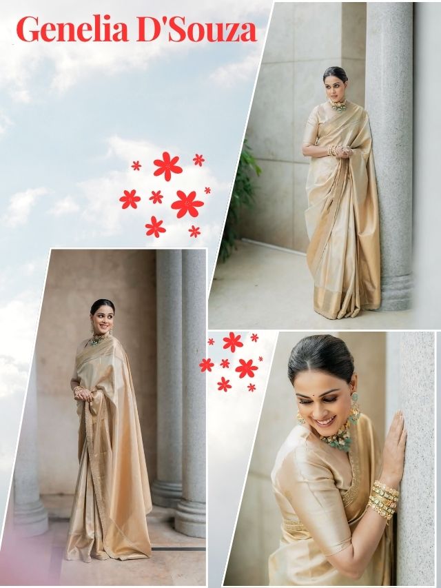 Grace Personified: Genelia D’Souza in Golden Elegance