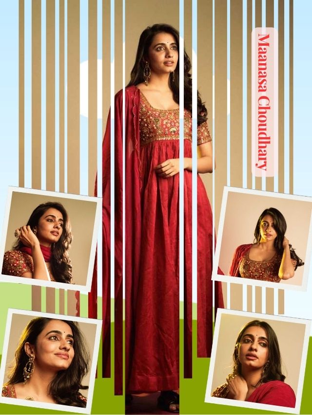 Maanasa Choudhary – Elegant in Ethnic Red