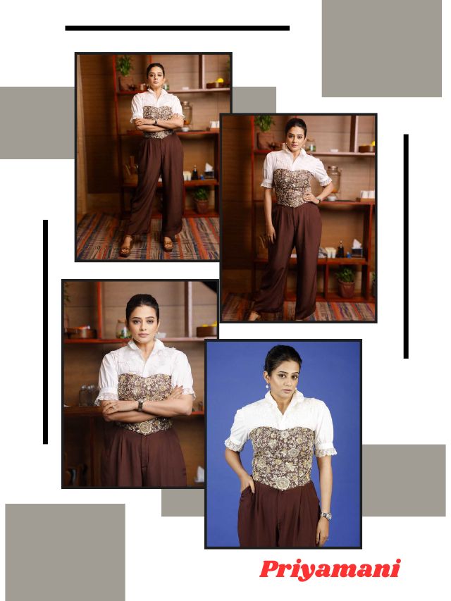 Priyamani’s Elegant Indo-Fusion Look
