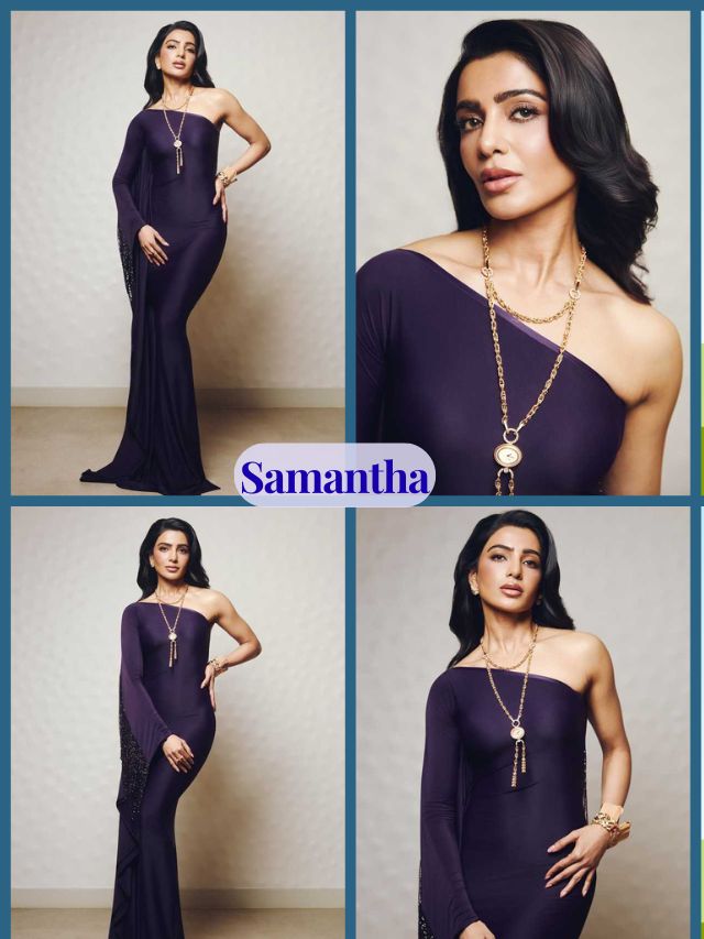 Glam Goddess Samantha Stuns in One-Shoulder Elegance