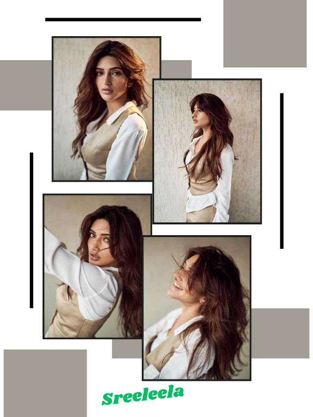 Sreeleela’s Chic Charm in Beige Elegance