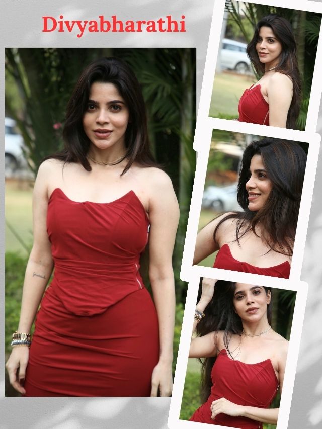 Divya Bharathi Stuns in a Gorgeous Red Dress