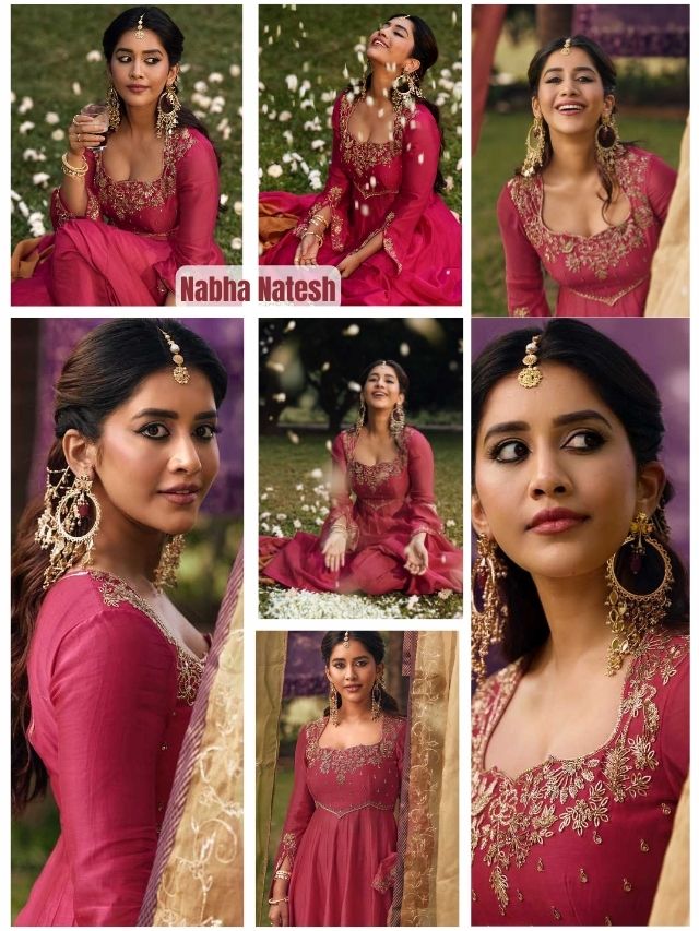 Nabha Natesh Stuns in Royal Ethnic Elegance