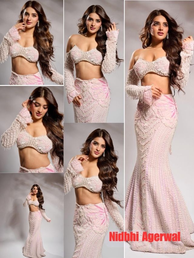 Nidhhi Agerwal Stuns in Soft Pink Glam