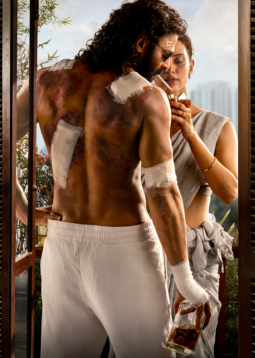 prabhas-unleashes-raw-intensity-as-ajanubahudu-in-spirit-first-look