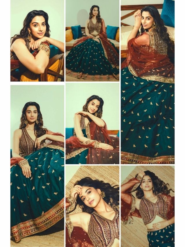 Meenakshi Chaudhary Stuns in Elegant Traditional Avatar