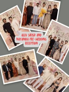 Allu Sirish and Nayanika pre-wedding reception