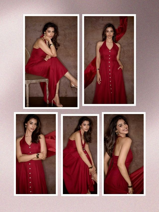 ❤️ Meenakshi Chaudhary Stuns in Red ❤️