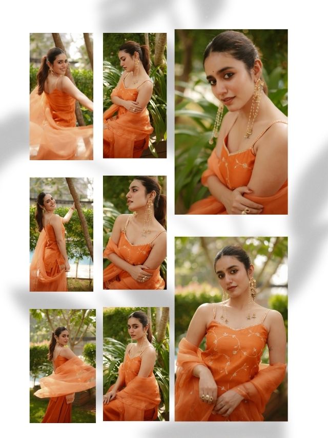 Priya Prakash Varrier’s Stunning Orange Look