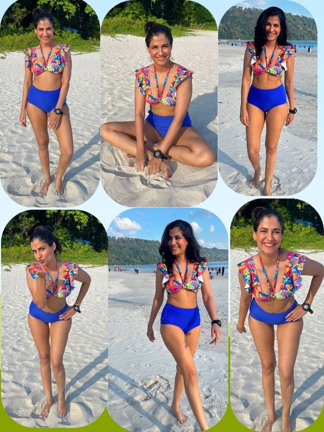 Shreya Dhanwanthary turns heads with her stunning beach look