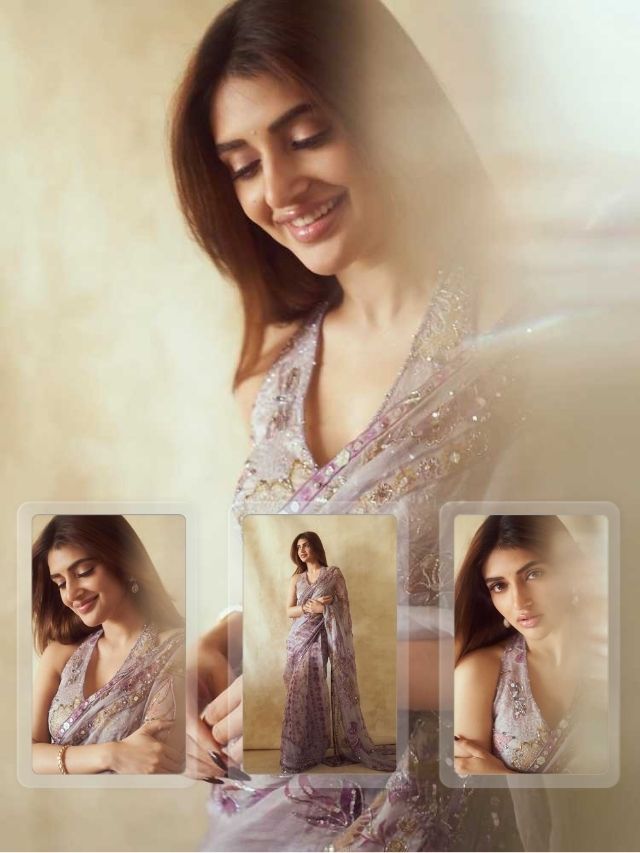 ✨ Sreeleela’s Graceful Saree Look The dazzling