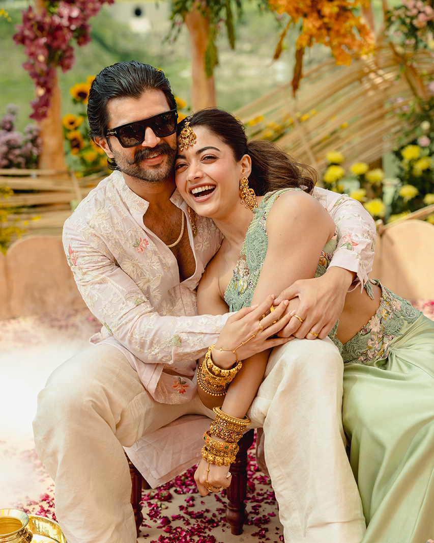 virosh-vijay-rashmikas-haldi-function-a-joyful-celebration-of-love-and-traditions