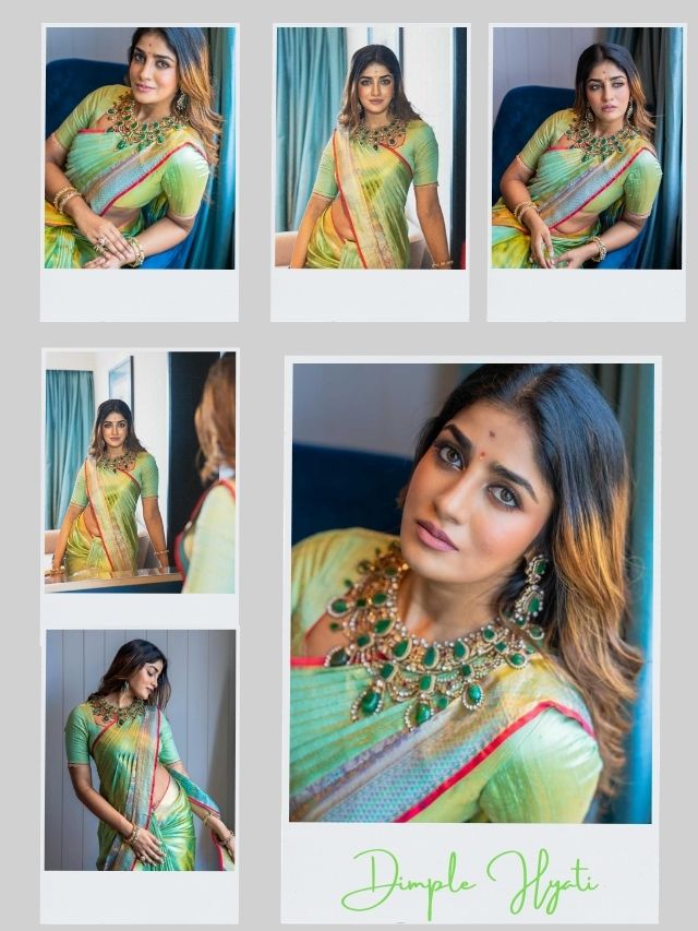 Dimple Hayathi Stuns in Elegant Saree