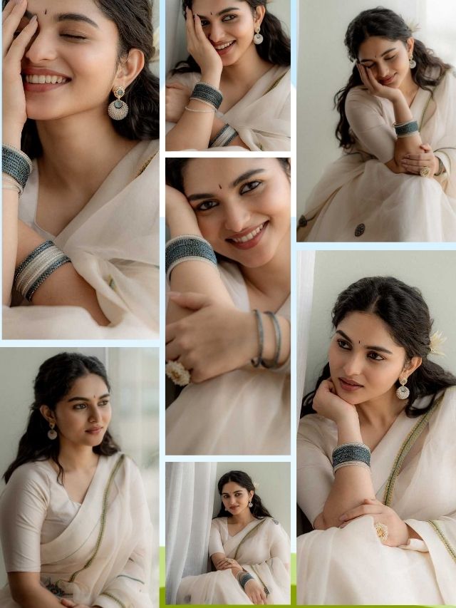 Kayadu Lohar’s Ethereal Saree Look 💫 A perfect blend of simplicity, tradition, and charm.