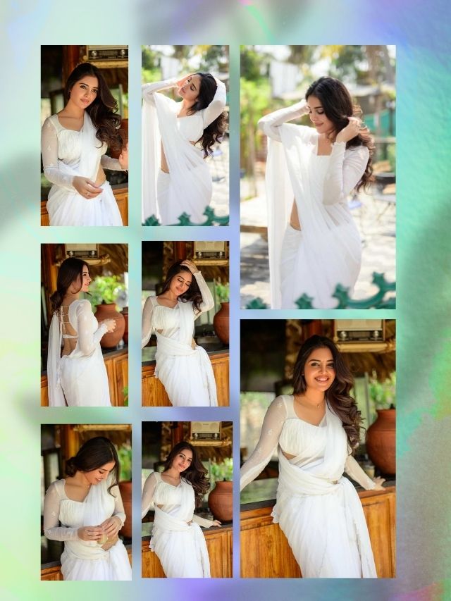 Kushitha Kallapu’s Elegant White Look 🤍 Grace, charm, and effortless beauty in every frame