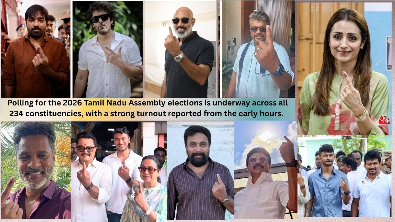 Tamil Nadu Polls 2026 Celebrities Lead Early Voting Across State