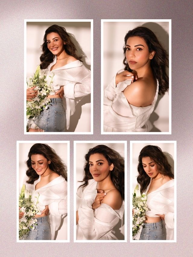 Kajal Aggarwal’s Dreamy White Elegance