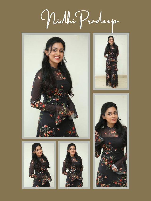 Nidhi Pradeep: Elegant Floral Charm