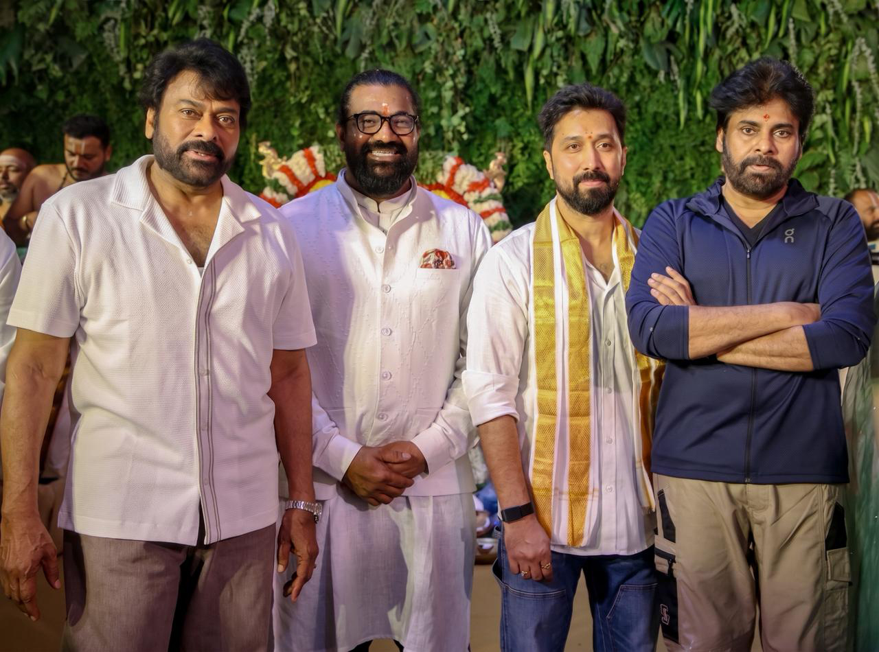 Pawan Kalyan Launches Chiranjeevi-Bobby’s Mega Film #ChiruBobby2 Pawan Kalyan Launches Chiranjeevi-Bobby’s Mega Film #ChiruBobby2