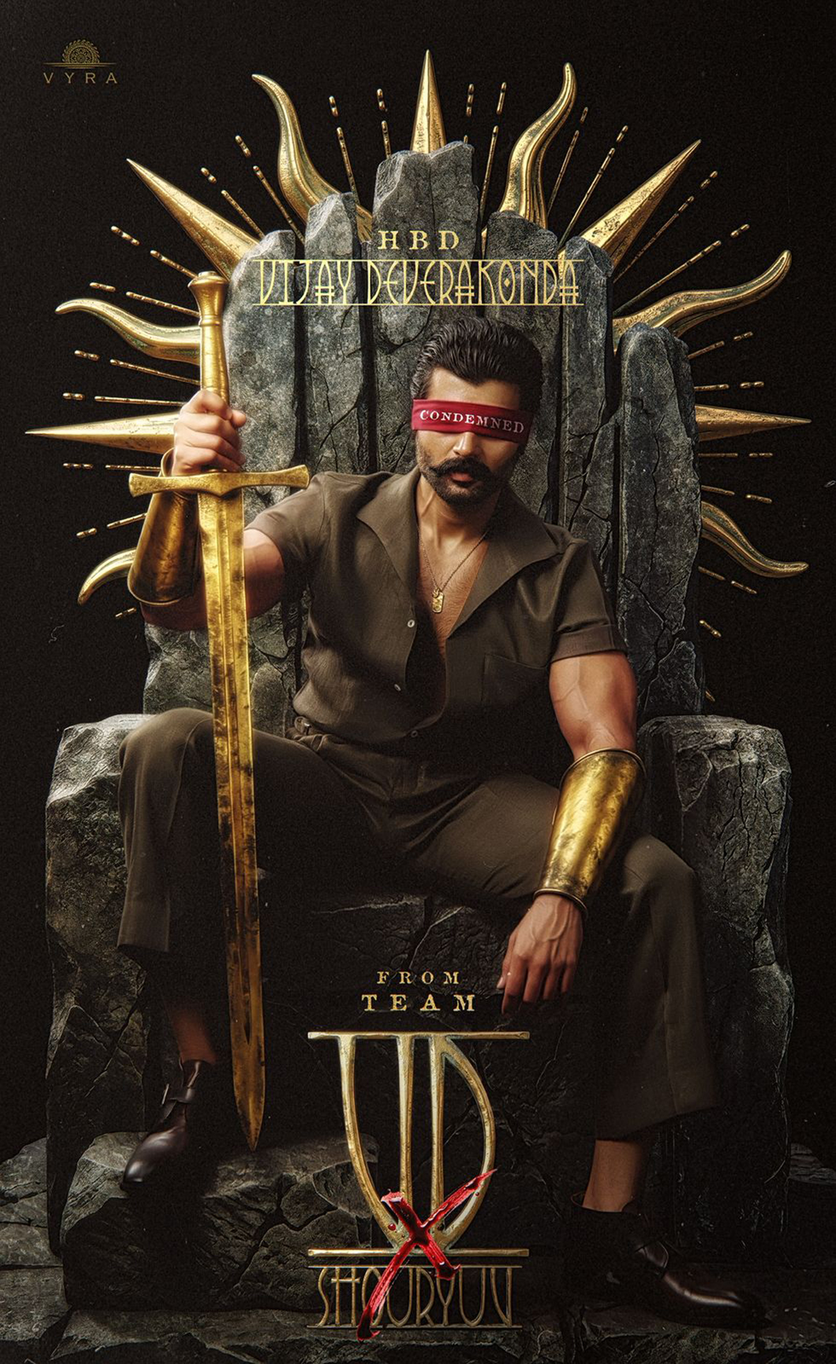 Vijay Deverakonda’s Poster From Shouryuv’s Mythical Epic Unveiled
