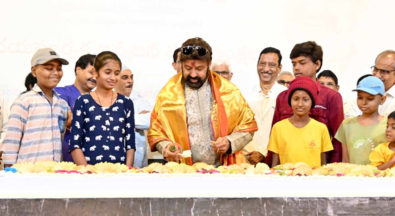 Balakrishna Celebrates Birthday with Cancer Patients Balakrishna Celebrates Birthday with Cancer Patients