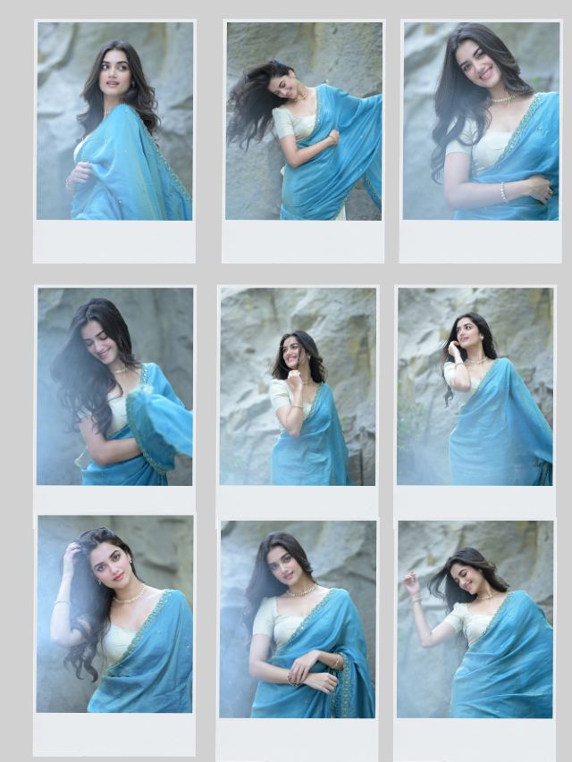 Bhagyashri Borse: Elegance Draped in Blue