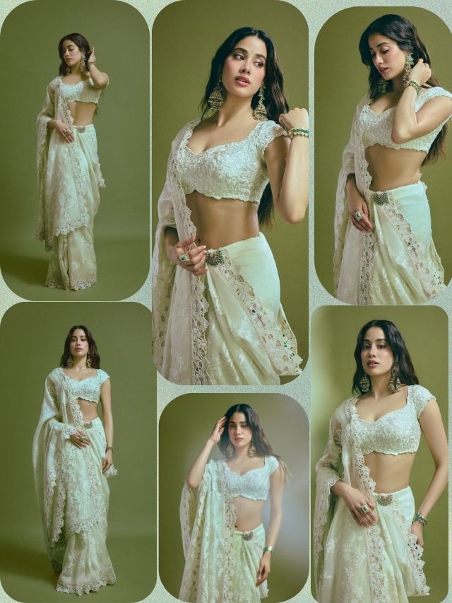 Janhvi Kapoor’s Ethereal White Saree Look