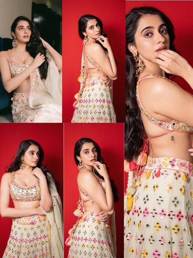 Maanasa Choudhary’s Dreamy Floral Lehenga Look