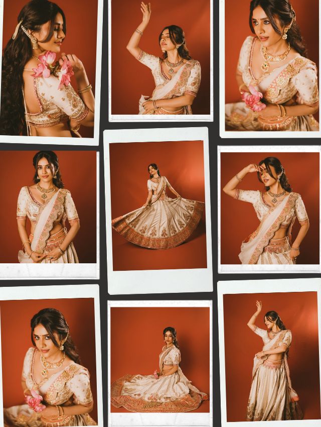 Nabha Natesh Stuns in Regal Ivory Lehenga ✨