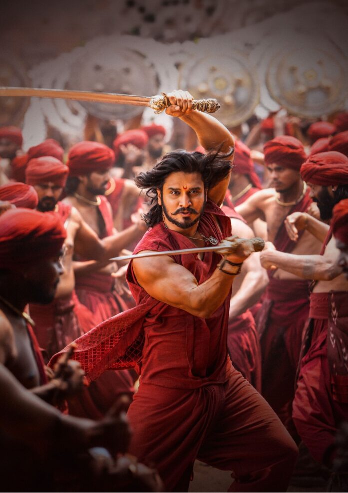 Nikhil's Striking Warrior Look From Swayambhu Out Now!