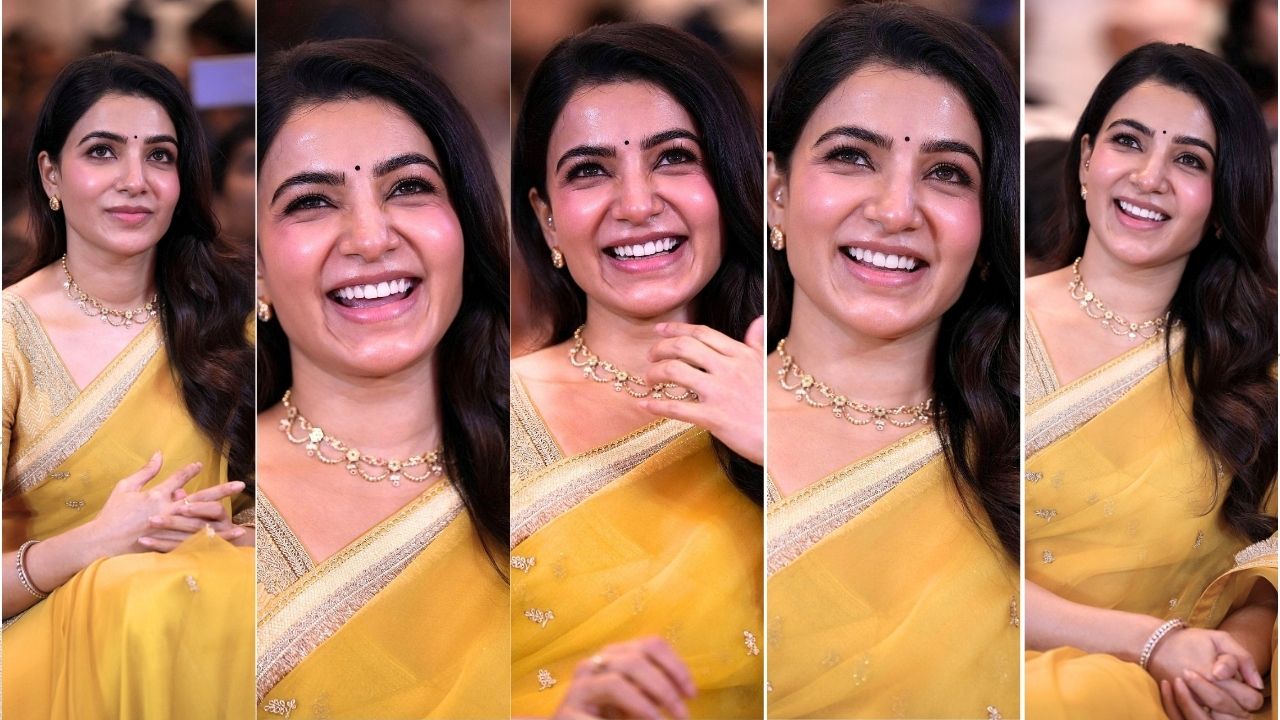 Samantha Radiates Elegance at Maa Inti Bangaram Event