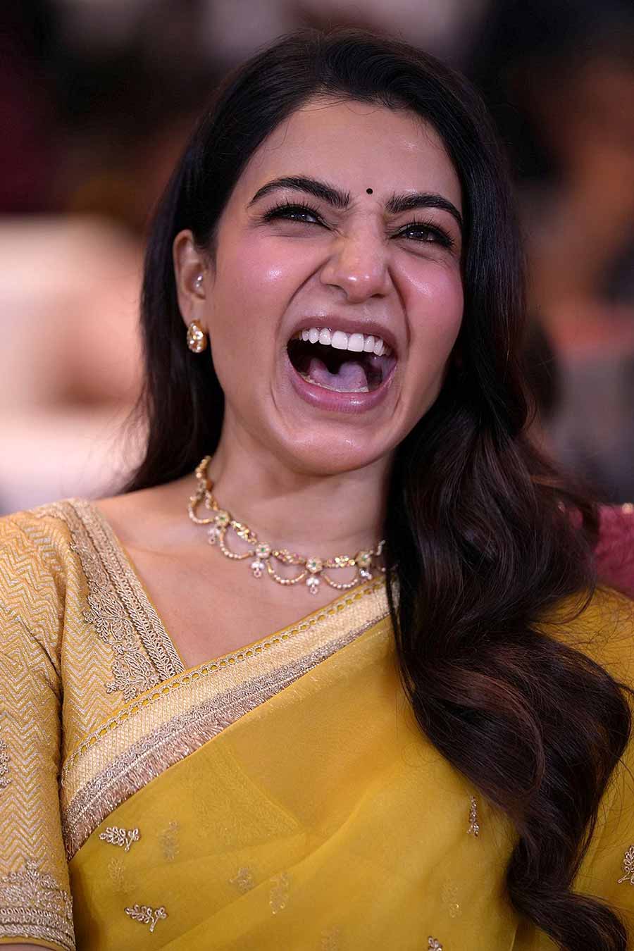 Samantha Radiates Elegance at Maa Inti Bangaram Event