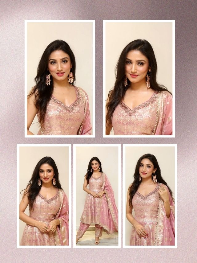 Donal Bisht Stuns in a Dreamy Pink Ethnic Look