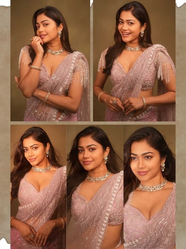 Payal Radhakrishna Stuns in a Shimmering Lavender Saree