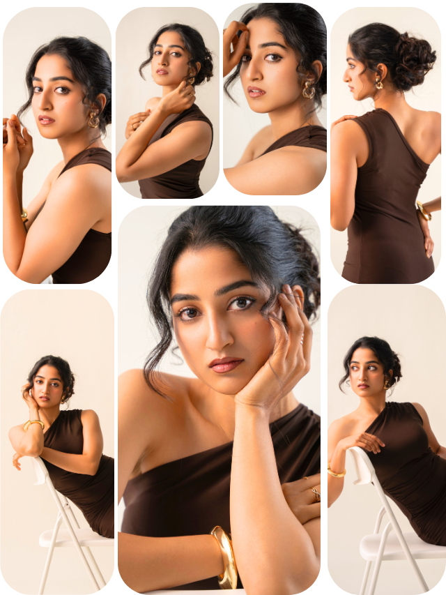 Sushmitha Shetty’s Elegant Brown Glam Look