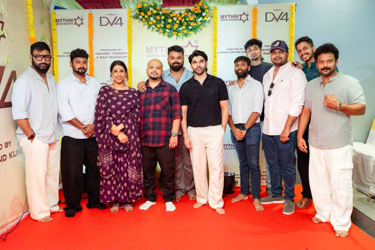 Mythri Movie Makers Launch Dhruv Vikram’s DV4 with Pooja Ceremony Mythri Movie Makers Launch Dhruv Vikram’s DV4 with Pooja Ceremony