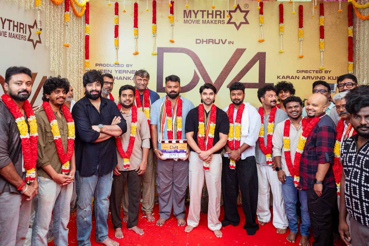 Mythri Movie Makers Launch Dhruv Vikram’s DV4 with Pooja Ceremony