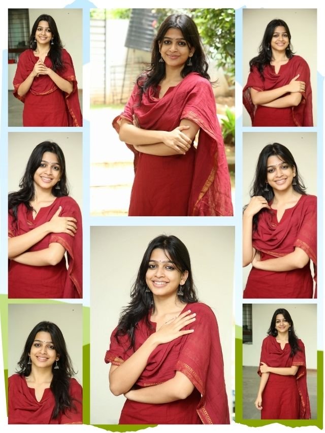 Ananthika Sanilkumar Looks Stunning in Traditional Red Outfit