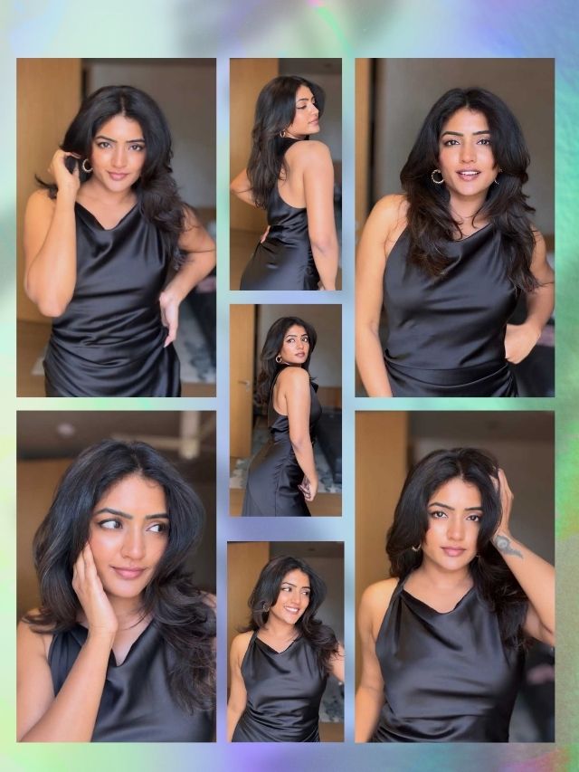 Eesha Rebba Turns Up the Glam Quotient in Stunning Black Satin Look