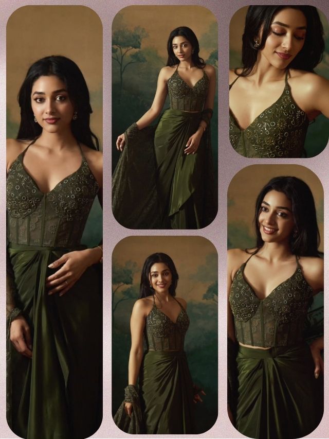 Preity Mukhundhan’s Elegant Olive-Green Look Steals the Spotlight