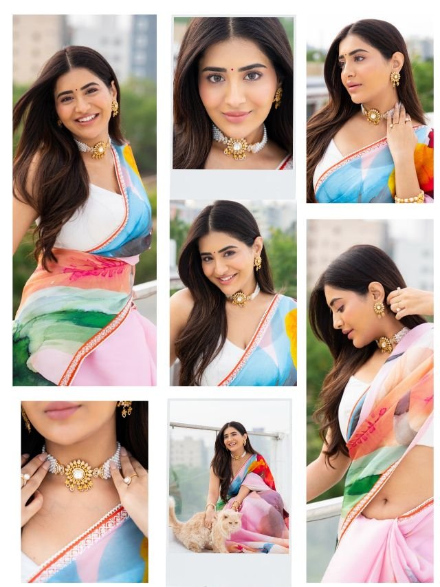 Rashi Singh Mesmerises in a Vibrant Saree Look