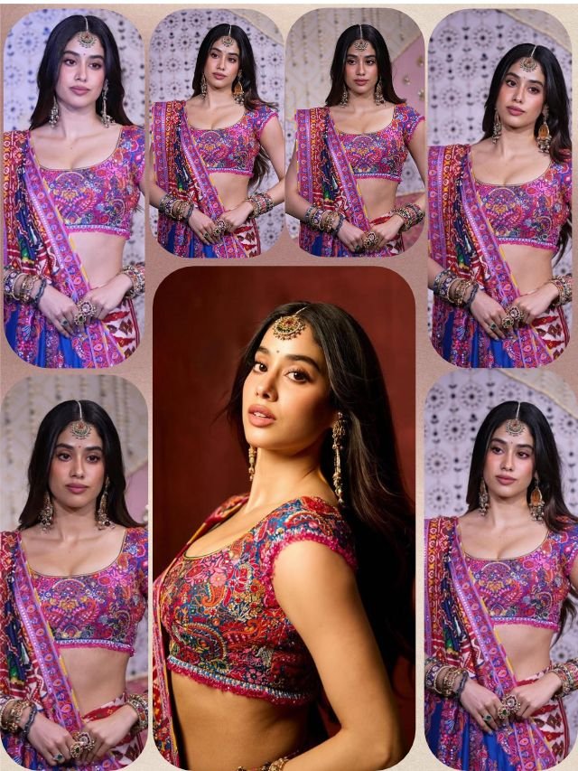 Janhvi Kapoor Sets Festive Goals in Vibrant Ethnic LehengaSlide