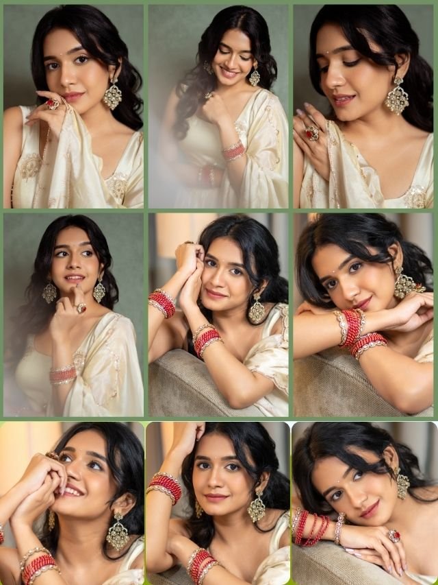 Samyuktha Viswanathan Redefines Ethnic Grace in Ivory & Red