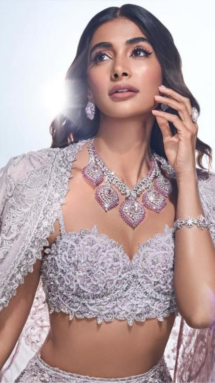 Pooja Hegde Dazzles in Ethereal Pastel Couture