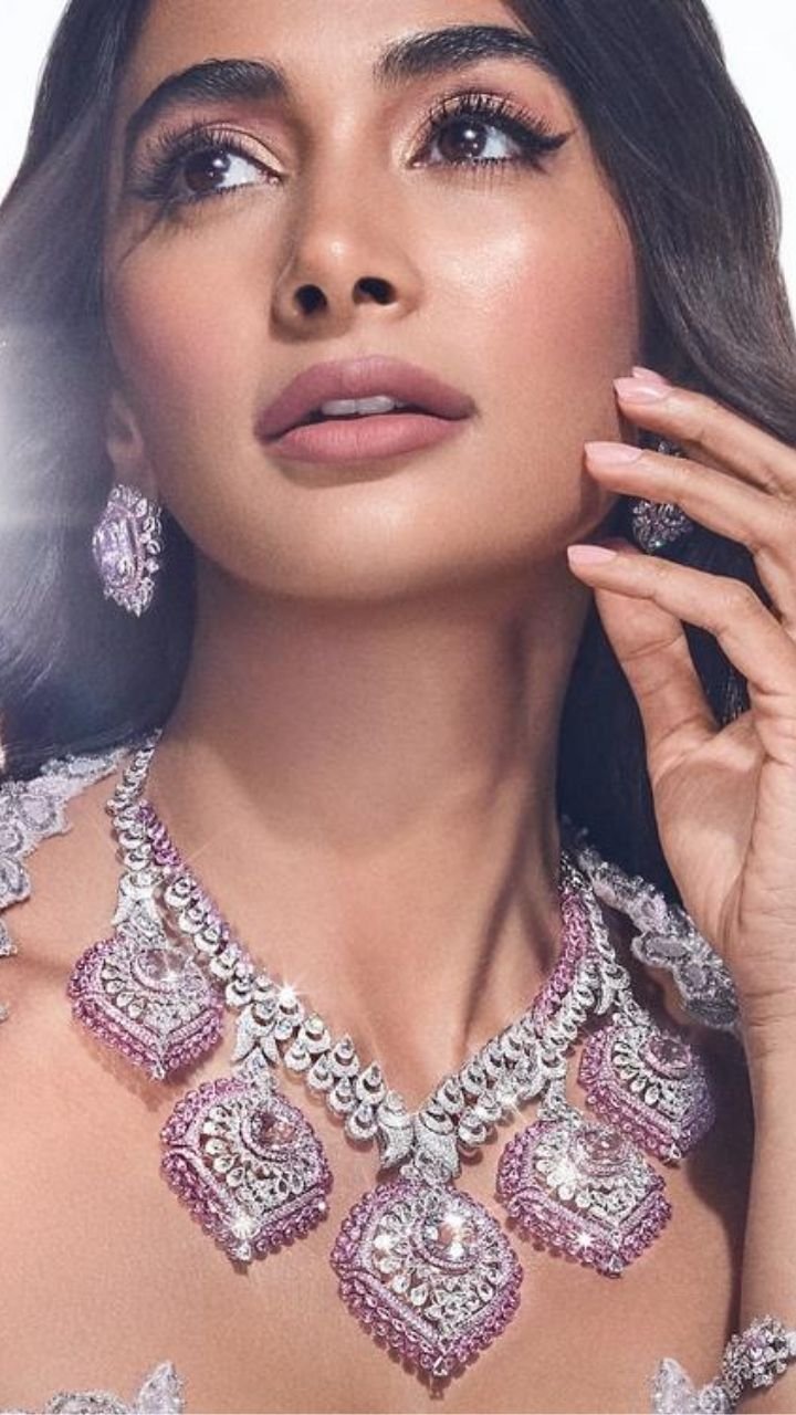 Pooja Hegde Dazzles in Ethereal Pastel Couture