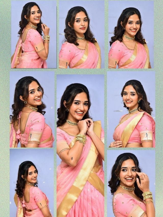 Anyuktha Nallani Dazzles in Pastel Pink: Traditional Elegance Redefined