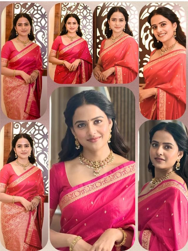 Vaishnavi Chaitanya Dazzles in Traditional Pink Silk